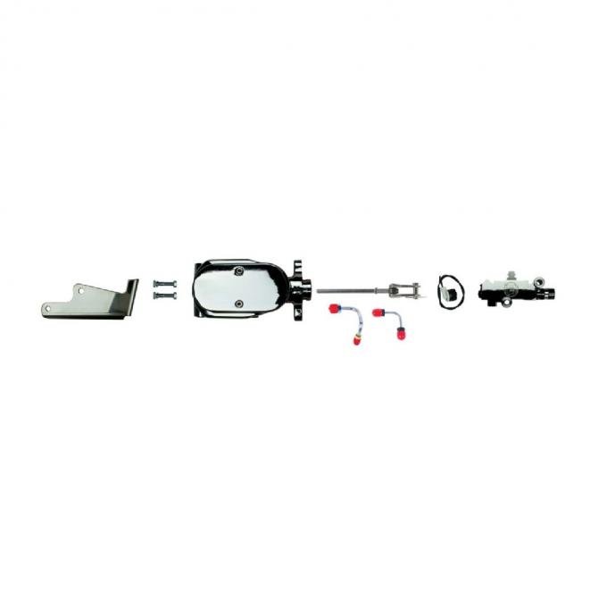 Right Stuff 1' Bore Master Cylinder, Disc/Drum Combination Valve Chrome, Upper Assembly J5671