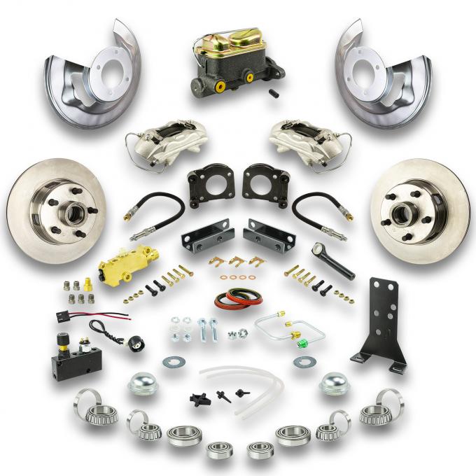 Right Stuff 64-66 Ford Mustang/Fairlane, Front Manual Disc Conv Kit Requires V8 Spindle ZSD6405