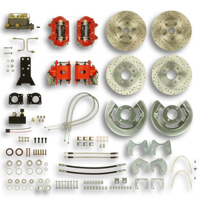 Right Stuff 64-66 Ford Mustang, 4 Wheel Std Conv Red Show'n Go, Lrg Ford 9" w/ V8+Auto Trans ZSD6445Z