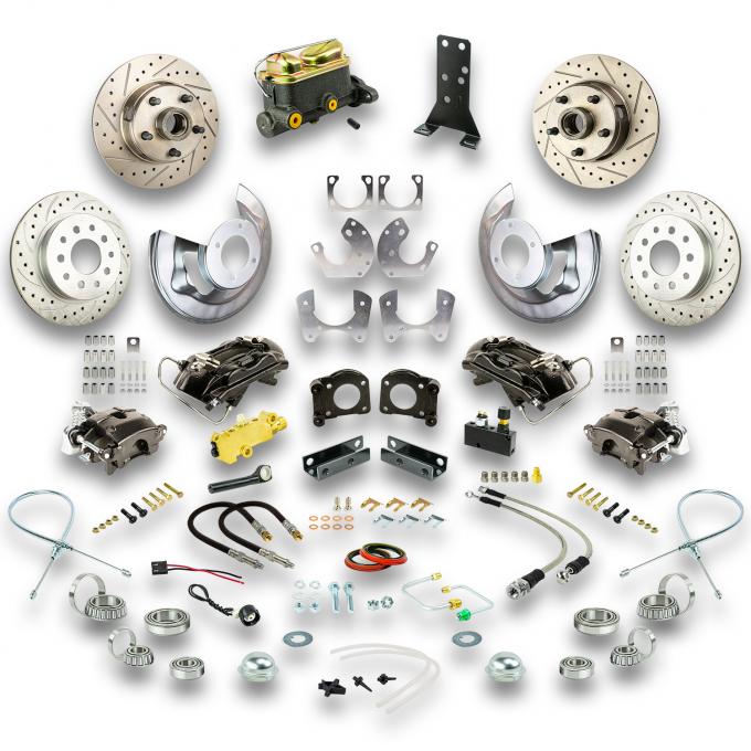 Right Stuff 67-69 Ford Mustang, 4 Wheel Std Conv Blk Show'n Go, Lrg Ford 9" w/ V8+Auto Trans ZSD6748S
