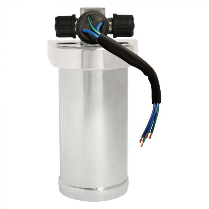 Vintage Air Chrome AC Drier with Bracket and Trinary Safety Switch