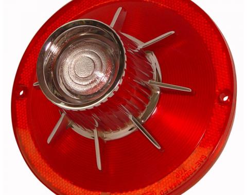 Dennis Carpenter Taillight Lens with Backup Light - FoMoCo Script - 1964 Ford Car C4AZ-13450-D