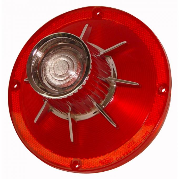 Dennis Carpenter Taillight Lens with Backup Light - FoMoCo Script - 1964 Ford Car C4AZ-13450-D