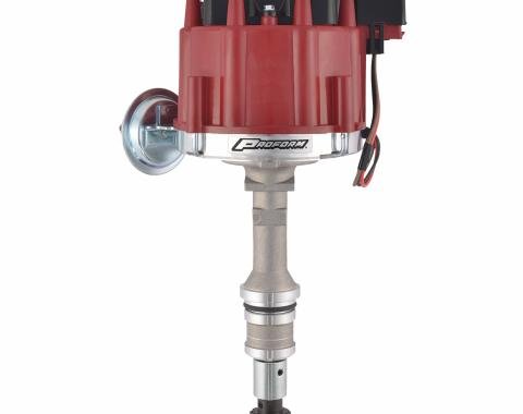 Proform HEI Distributor, Street/Strip, Built-In Coil, Red Cap, Fits Ford 289-302 Engine 66969R