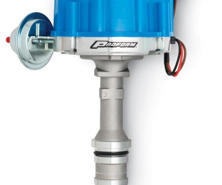 Proform HEI Distributor, Street/Strip, Built-In Coil, Blue Cap, Fits Ford 289-302 Engine 66969B