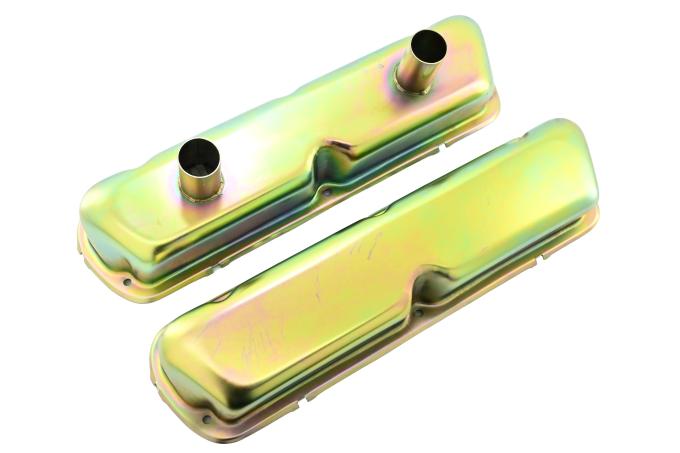 CFR Performance Steel Circle Track Racing Valve Covers Fits 1962-1985 Small Block Ford SBF 260-351W - Zinc-Plated HZ-7225-Z