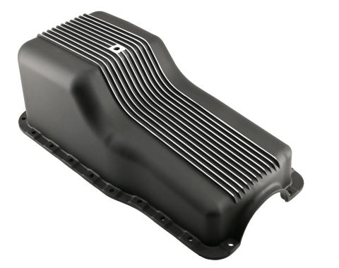 CFR Performance Aluminum Retro Finned Oil Pan - Fits 1965-1987 Ford SB 260-289-302 - Front Sump HZ-8445