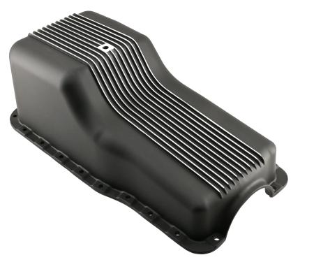 CFR Performance Aluminum Retro Finned Oil Pan - Fits 1965-1987 Ford SB 260-289-302 - Front Sump HZ-8445