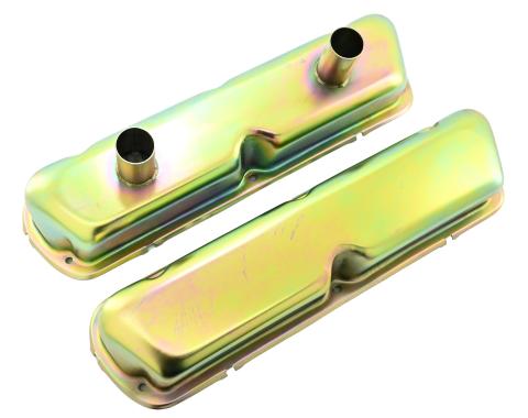CFR Performance Steel Circle Track Racing Valve Covers Fits 1962-1985 Small Block Ford SBF 260-351W - Zinc-Plated HZ-7225-Z
