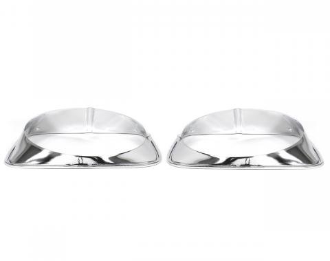 ACP Headlight Door Polished Aluminum Pair FM-BH008F