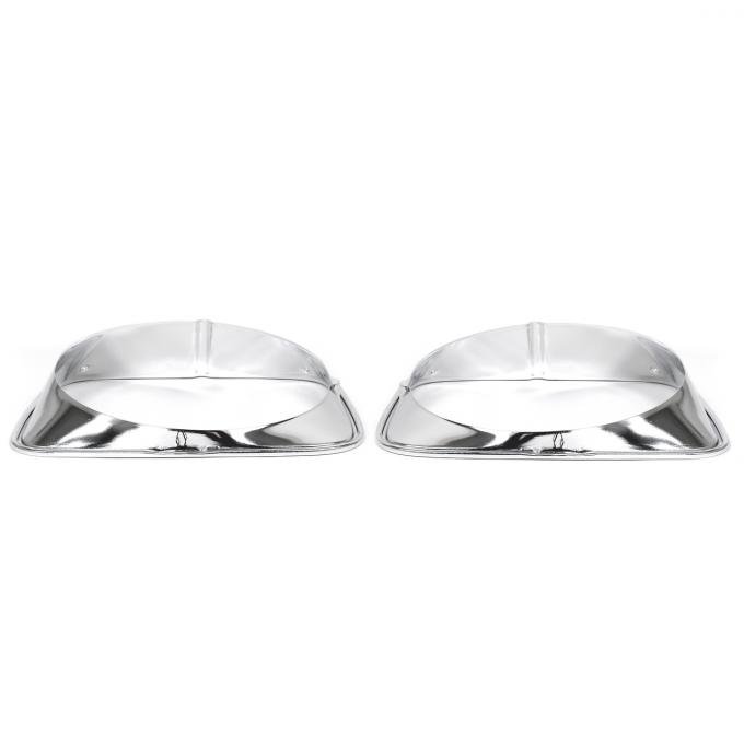 ACP Headlight Door Polished Aluminum Pair FM-BH008F