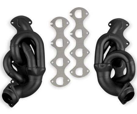 FlowTech 2005-2009 Ford Mustang Shorty Headers, Black Painted 12124FLT