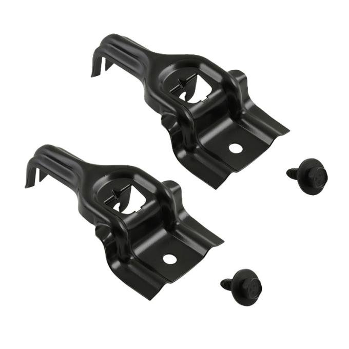Daniel Carpenter 1979-93 Radiator Brackets - Black D9ZZ-8193