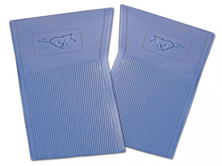 Scott Drake 19651966 Ford Mustang PVC Pony Floor Mats (Blue) C5ZZ