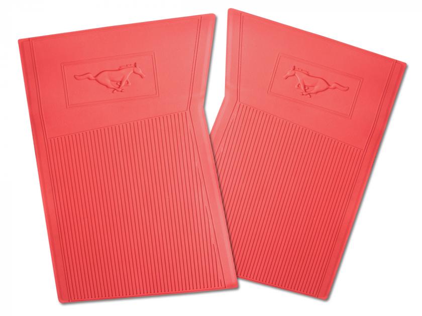 Scott Drake 19651966 Ford Mustang PVC Pony Floor Mats (Red) C5ZZ
