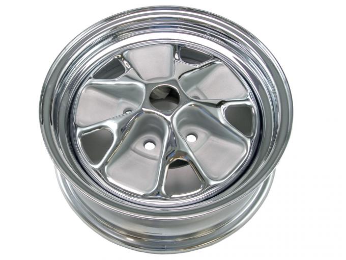 Scott Drake 1964 Styled Steel Wheel (14X5 With Chrome Rim and Argent Paint) C5ZZ-1007-ARG