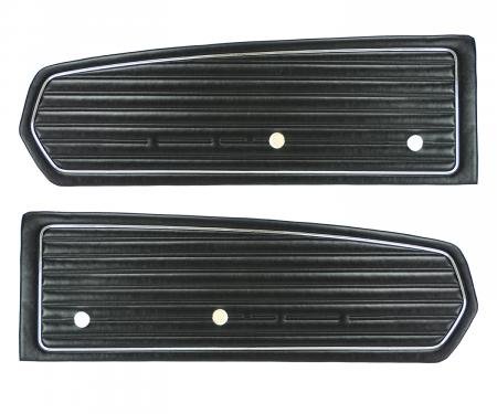 PUI Interiors 1968 Ford Mustang Standard Black Front Door Panels D680
