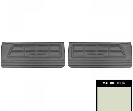 PUI Interiors 1971-1973 Ford Mustang Standard White Front Door Panels D805