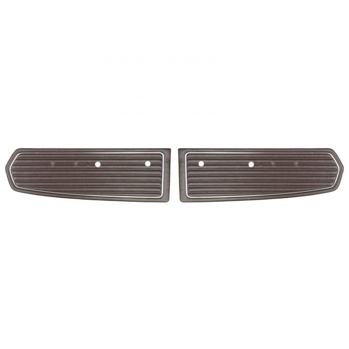 PUI Interiors 1968 Ford Mustang Standard Maroon Front Door Panels D684