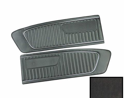 PUI Interiors 1965 Ford Mustang Standard Blue Front Door Panels D651