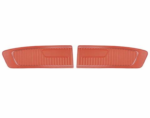 PUI Interiors 1965 Ford Mustang Standard Red Front Door Panels D654