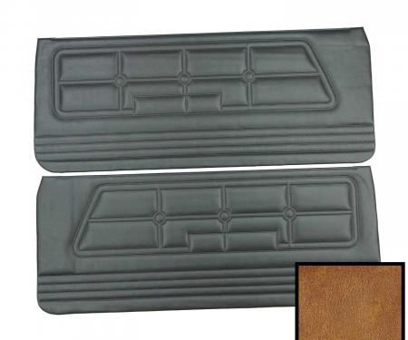 PUI Interiors 1971-1973 Ford Mustang Standard Ginger Front Door Panels D804