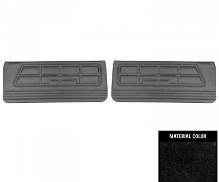 PUI Interiors 1971-1973 Ford Mustang Standard Black Front Door Panels D800