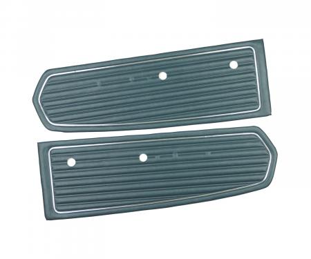 PUI Interiors 1968 Ford Mustang Standard Blue Front Door Panels D681