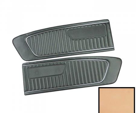 PUI Interiors 1968 Ford Mustang Standard Parchment Front Door Panels D685