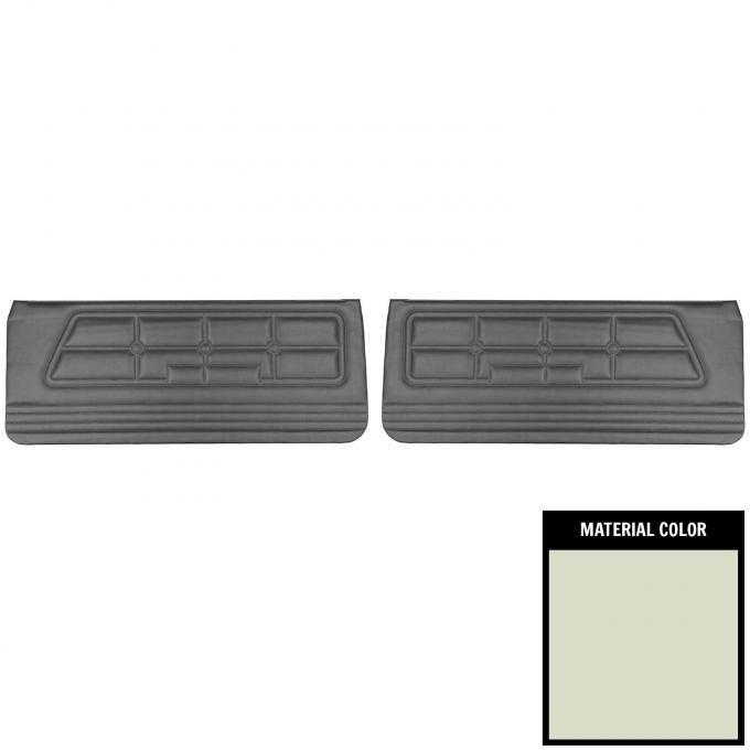 PUI Interiors 1971-1973 Ford Mustang Standard White Front Door Panels D805