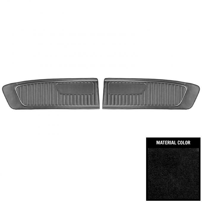 PUI Interiors 1965 Ford Mustang Standard Black Front Door Panels D650