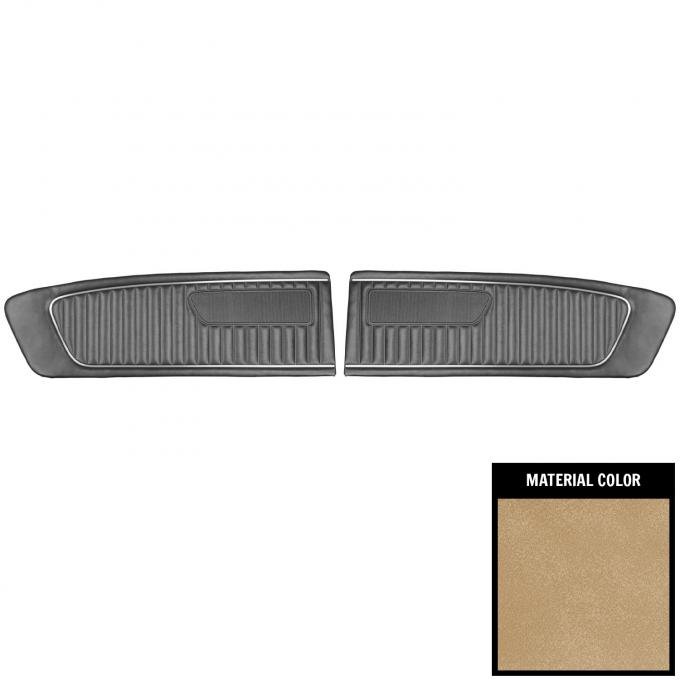 PUI Interiors 1966 Ford Mustang Standard Parchment Front Door Panels D662