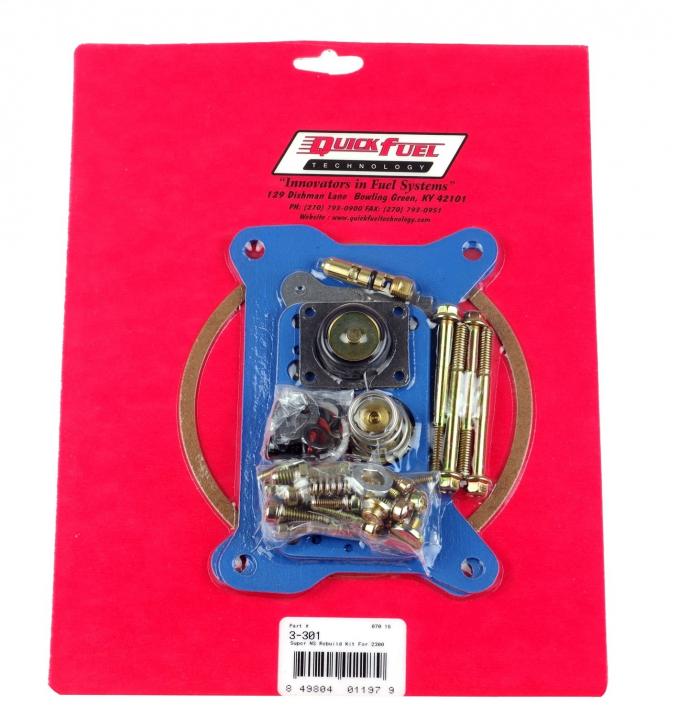 Quick Fuel Technology Non-Stick Rebuild Kit; 2300 (350, 500 CFM) 2 3-301QFT