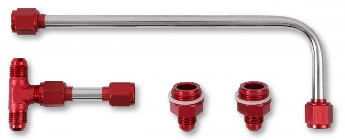 Quick Fuel Technology Dual Feed Fuel Line #6AN (Red) 34-600RQFT