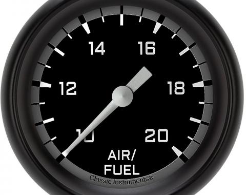 Classic Instruments Autocross Gray 2 5/8" Air Fuel Ratio Gauge AX394GBPF