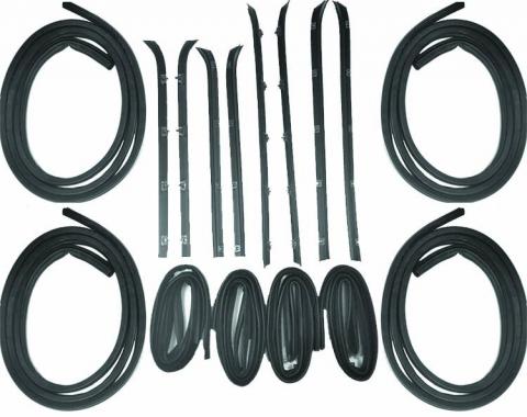 Fairchild Industries Belt Weatherstrip and Window Channel Kit, Front, Rear, Inner, Outer Left and Right KG1009-16