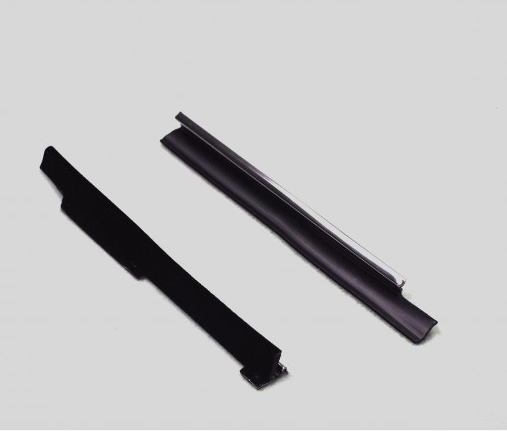 Ford Mustang Convertible Rear Window Seals & Molding Kit (1983-1993) - 4pc Black/Chrome Set