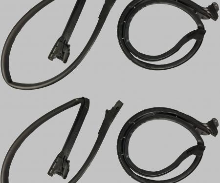 Fairchild Industries 1994-2004 Ford Mustang Door Seal Kit, Upper & Lower Driver side and Passenger side KF3059