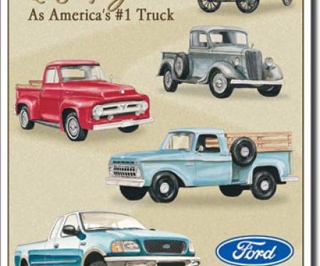 Tin Sign, FORD TRUCKS - 80 YR TRIBUTE