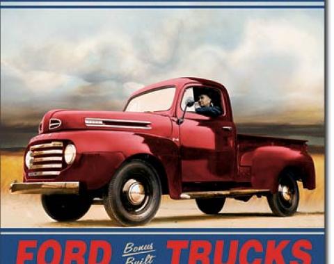 Tin Sign, Ford Trucks Built Tough