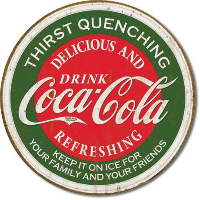 Tin Sign, COKE - Thirst Quenching