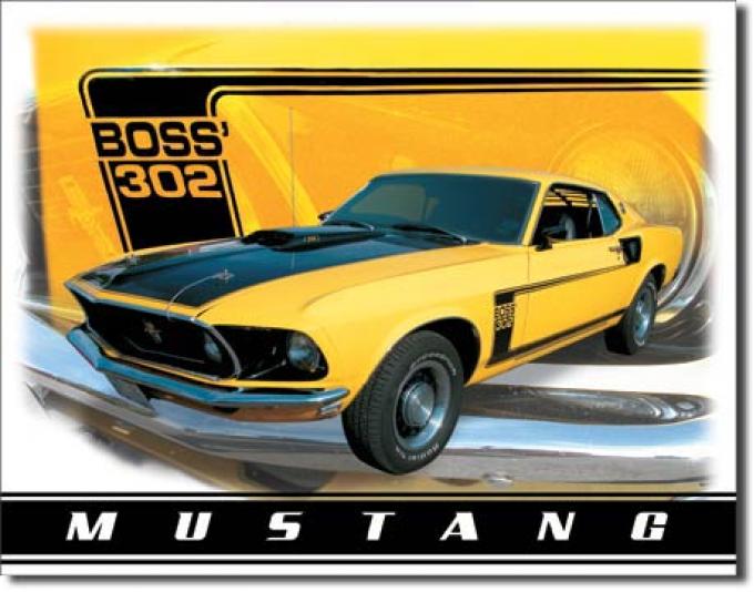 Tin Sign, Ford Mustang Boss 302