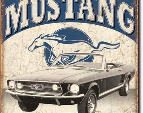 Tin Sign, Classic Mustang