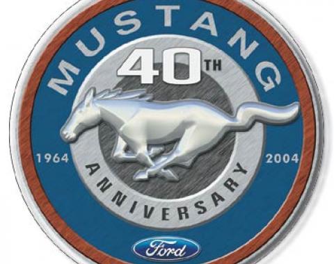 Tin Sign, Mustang 40th Round