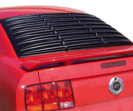 Mustang Rear Window Louver, Black ABS Textured, 2005-2014