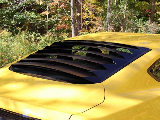 2017 mustang rear shop window louvers