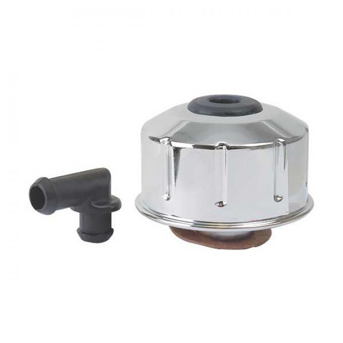 Ford Mustang Oil Filler / Breather Cap Chrome TwistOn Type With