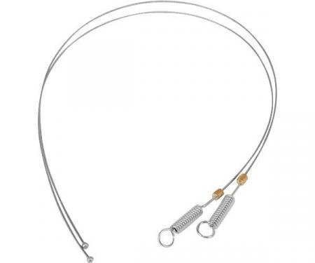 Ford Mustang Convertible Top Side Tension Cables - Spring Type