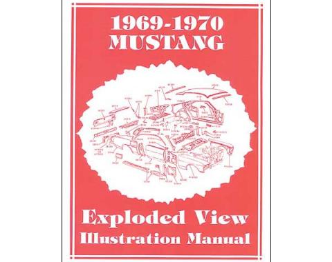 Mustang Exploded View Illustration Manual - 65 Pages