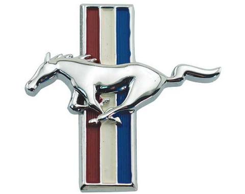 Ford Mustang Glove Box Emblem - Flat - Fits Standard Flat Glove Box Door